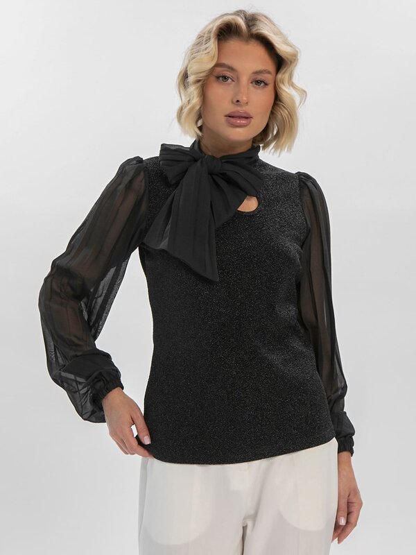 LT Collection Блуза 611043 Б16410-1М Черный