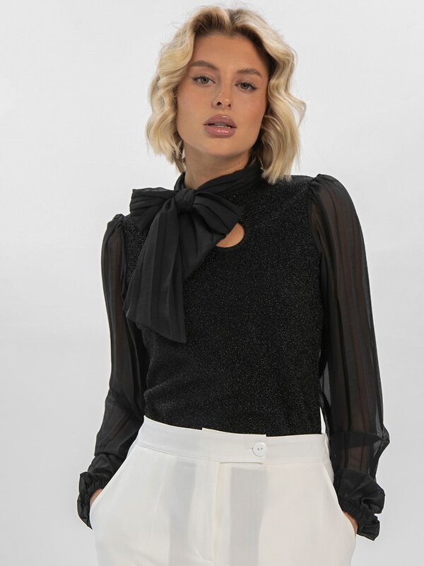 LT Collection Блуза 611043 Б16410-1М Черный