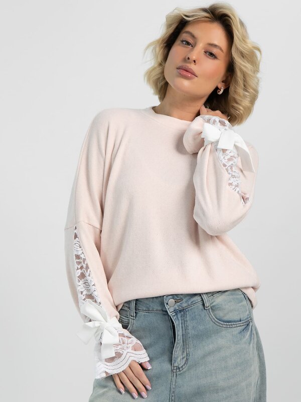 LT Collection Джемпер 611048 Б16449-1М Розовый