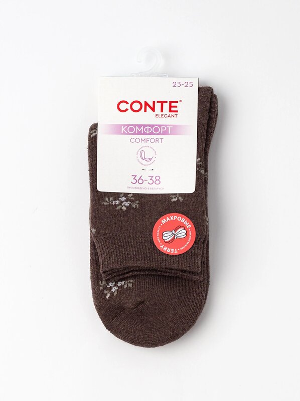 Conte elegant Носки 611114 COMFORT (махровые) 7С-47СП шоколадный