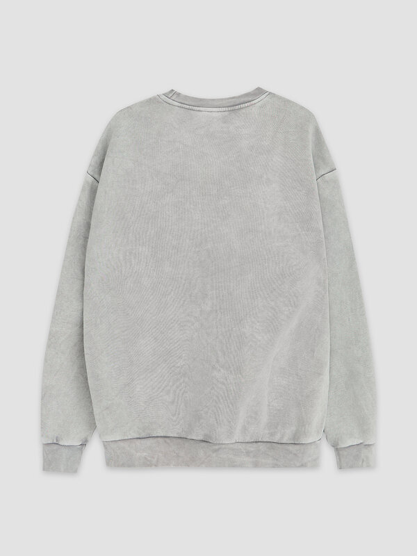 MARK FORMELLE Свитшот 611197 121801/1 ACID WASH серый +печать1