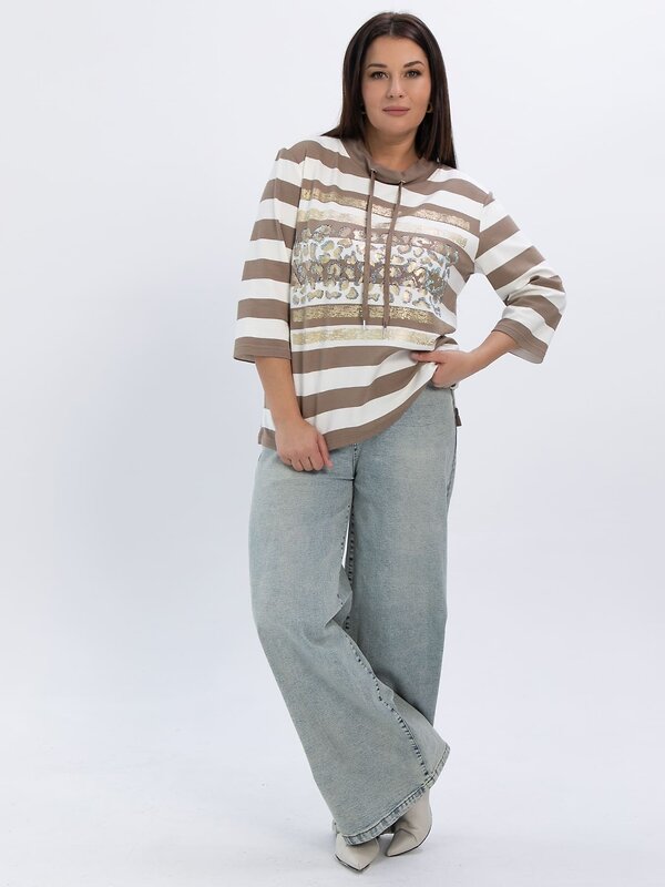 LT Collection Блуза 611437 Б16452-20М Коричневый
