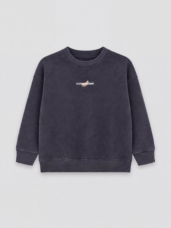 MARK FORMELLE Свитшот 611505 123437/1 ACID WASH графит +печать2
