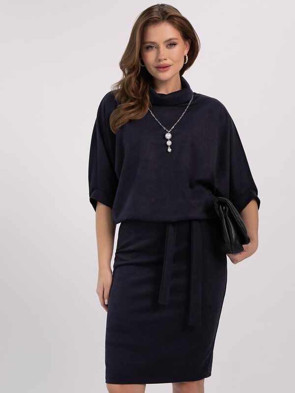 LT Collection Платье 611508 П16436-12М Темно-синий