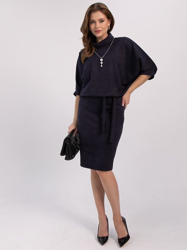 LT Collection Платье 611508 П16436-12М Темно-синий