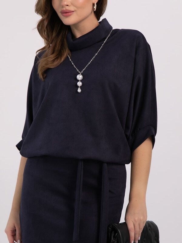 LT Collection Платье 611508 П16436-12М Темно-синий