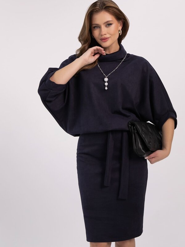 LT Collection Платье 611508 П16436-12М Темно-синий