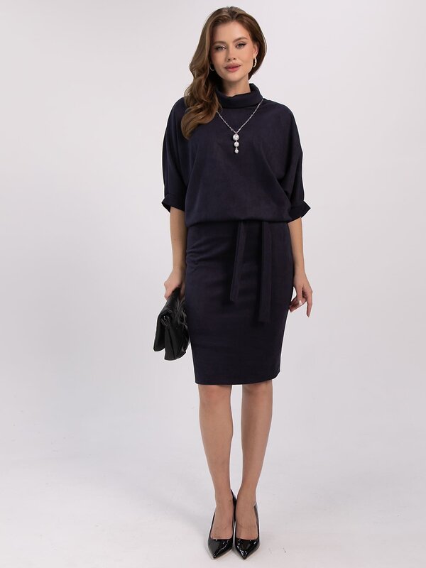 LT Collection Платье 611508 П16436-12М Темно-синий
