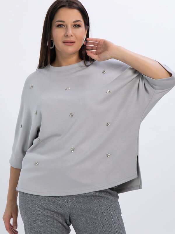 LT Collection Блуза 611515 Б16462-5М Серый