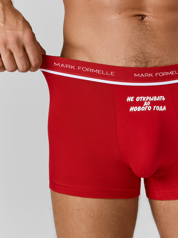 MARK FORMELLE Трусы 611565 411228 красный бархат +печать