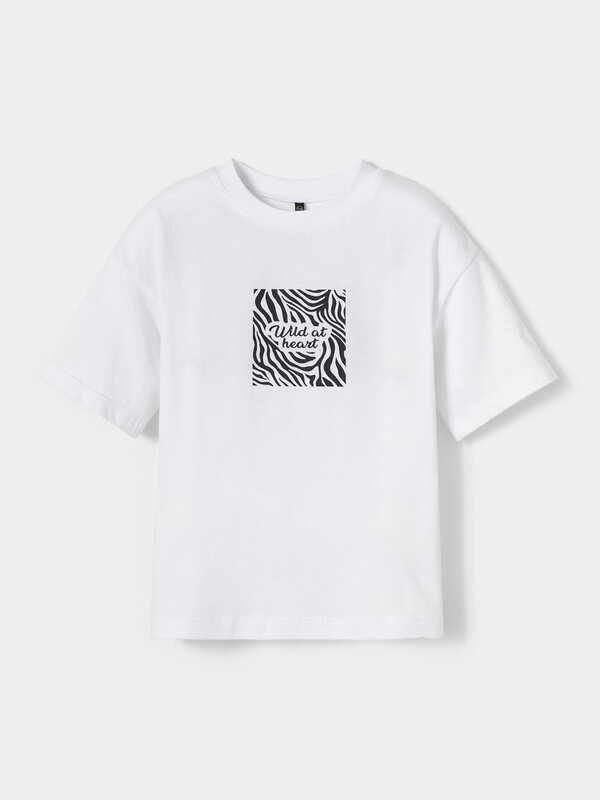 CROCKID Футболка 611796 МП 302791 белый (зебра)