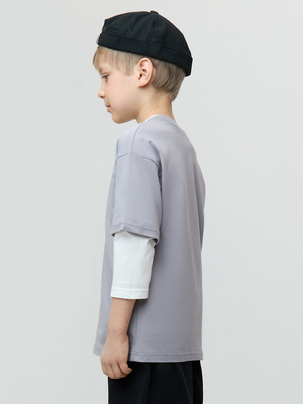 CROCKID Футболка 611848 МП 302889 серый 3850 (надпись)