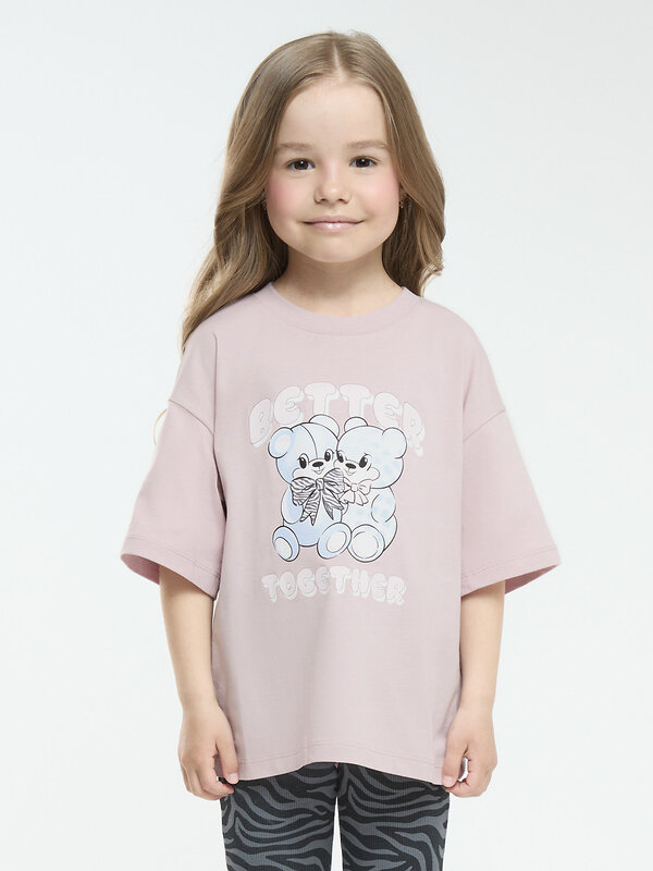 CROCKID Футболка 611905 МП 303072 розово-бежевый