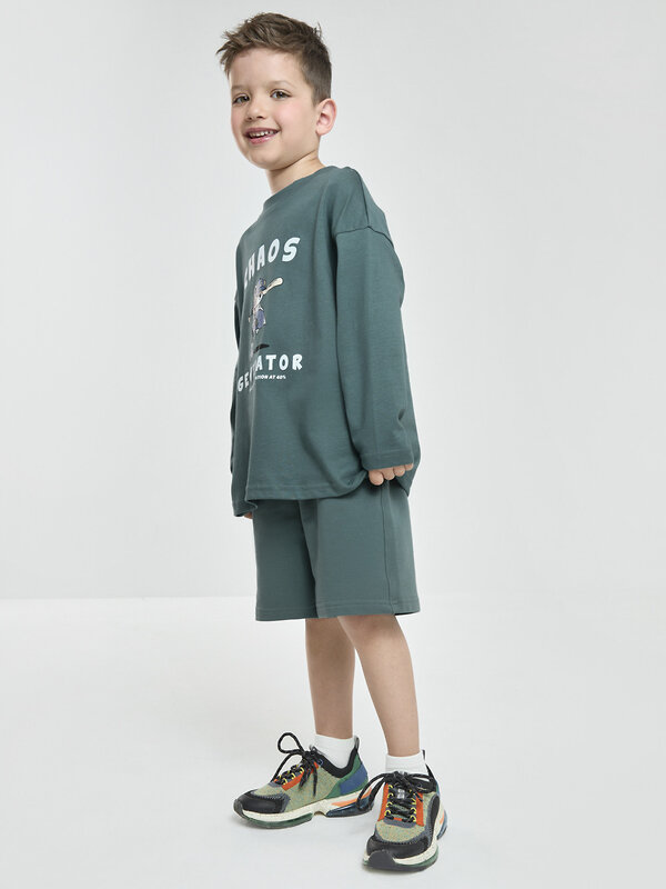 CROCKID Лонгслив 611931 МП 303085 темно-зеленый