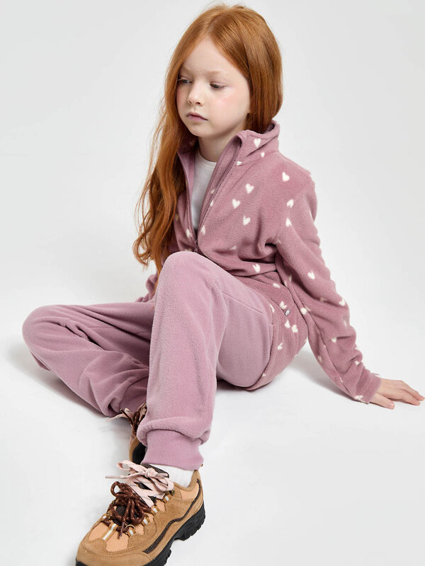 CROCKID Куртка 612014 ФЛ 34025/н/53 ГР розово-сиреневый, сердечки