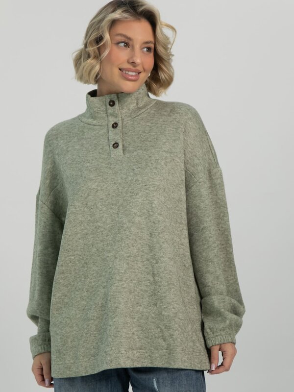 LT Collection Джемпер 612640 Б16329-1М Оливковый