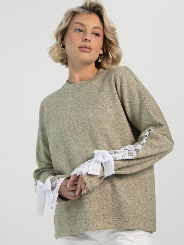 LT Collection Джемпер 612658 Б16527-1М Оливковый