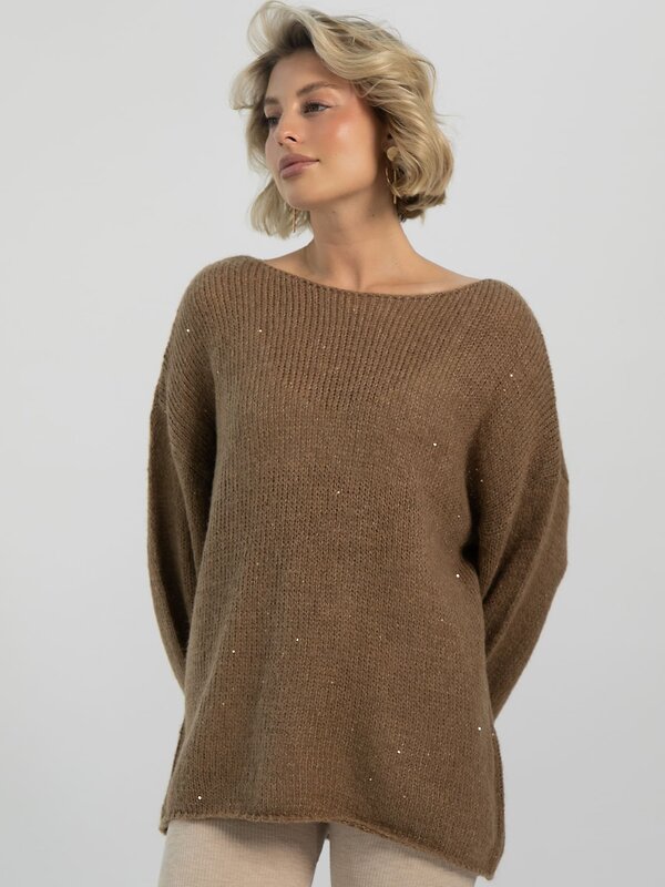 LT Collection Джемпер 612905 Б16548-5М Коричневый