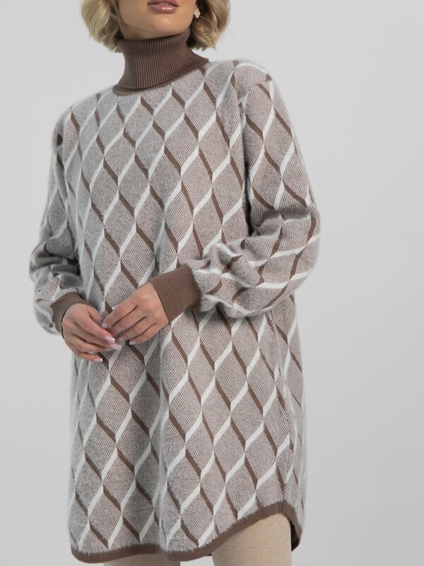 LT Collection Джемпер 612907 Б16551-5М Коричневый