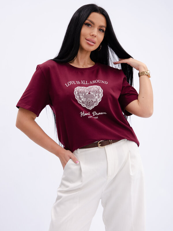 Malina Футболка 612938 ФЖ-54 бордовый