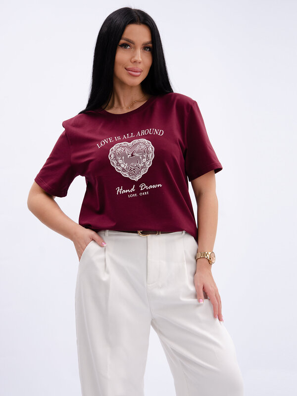 Malina Футболка 612938 ФЖ-54 бордовый