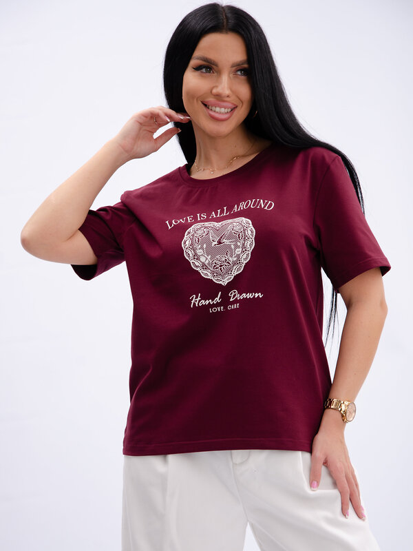 Malina Футболка 612938 ФЖ-54 бордовый