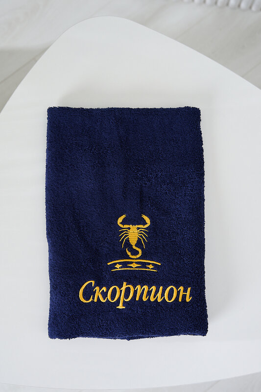 Натали Полотенце 612948 14419 синий+Скорпион