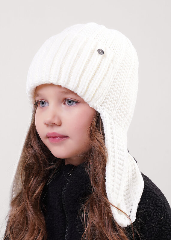 CLEVER Шапка 613099 464778ап флис белый