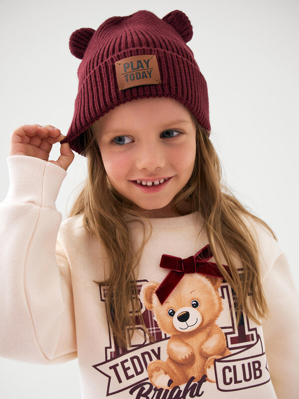 PLAYTODAY Шапка 613209 32621467 бордовый