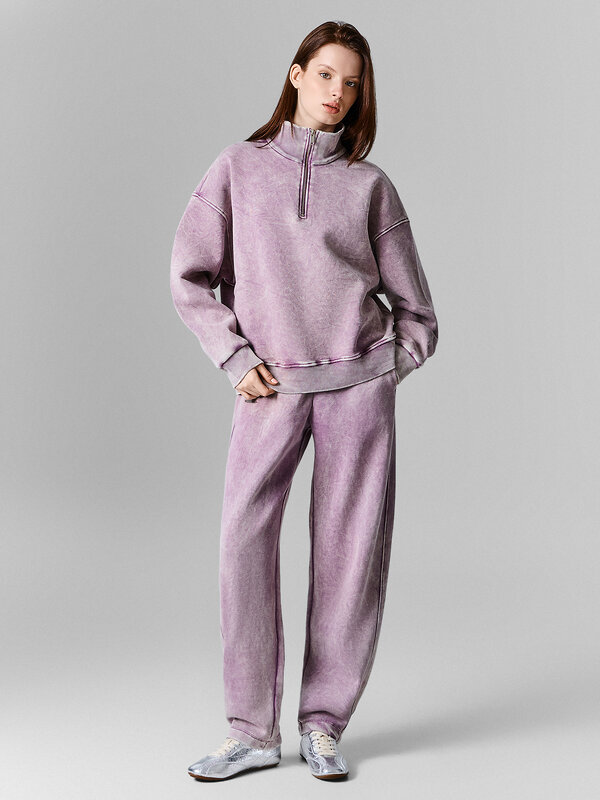 MARK FORMELLE Толстовка 613294 122948 ACID WASH виноградный +печать