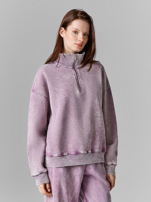 MARK FORMELLE Толстовка 613294 122948 ACID WASH виноградный +печать