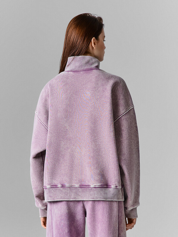 MARK FORMELLE Толстовка 613294 122948 ACID WASH виноградный +печать