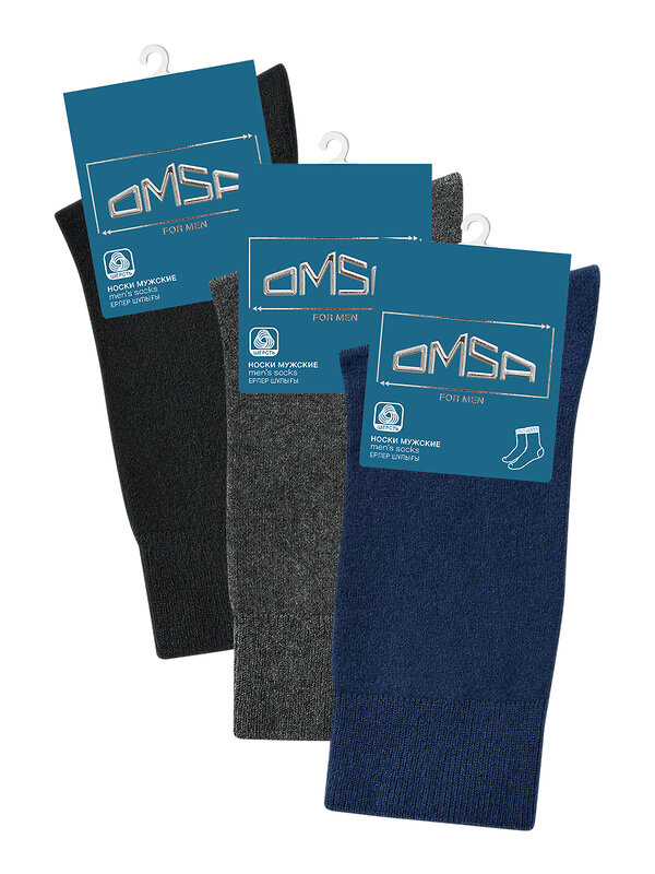 Omsa Носки 613361 OMSA COMFORT 311, WO+PC Grigio Scuro (Серый)