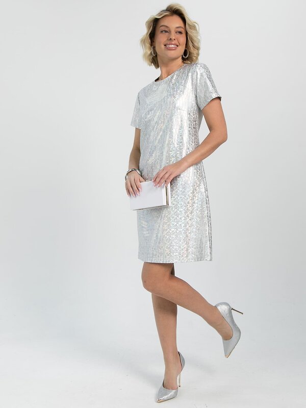 LT Collection Платье 613369 П16353-9М Серебро