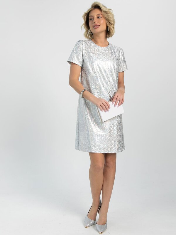 LT Collection Платье 613369 П16353-9М Серебро