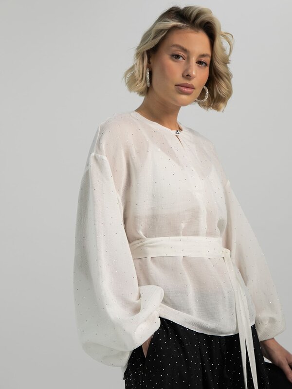 LT Collection Блуза 613371 Б16456-39М Белый