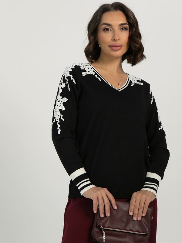 LT Collection Джемпер 613380 Б16523-18М Черный