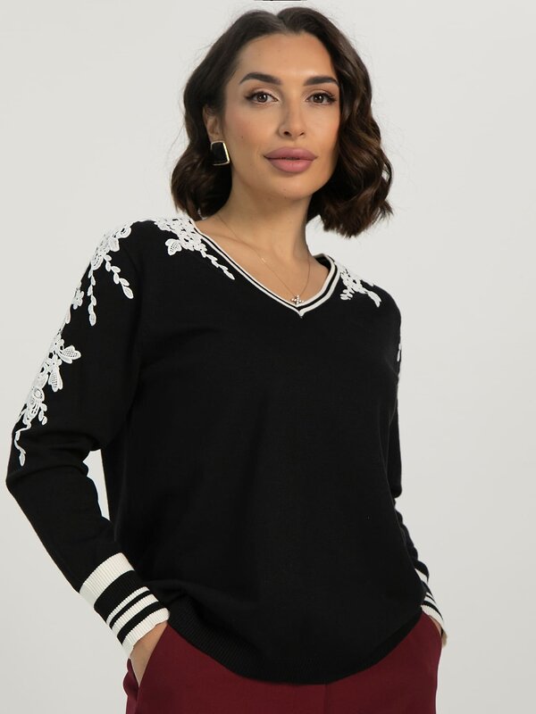 LT Collection Джемпер 613380 Б16523-18М Черный
