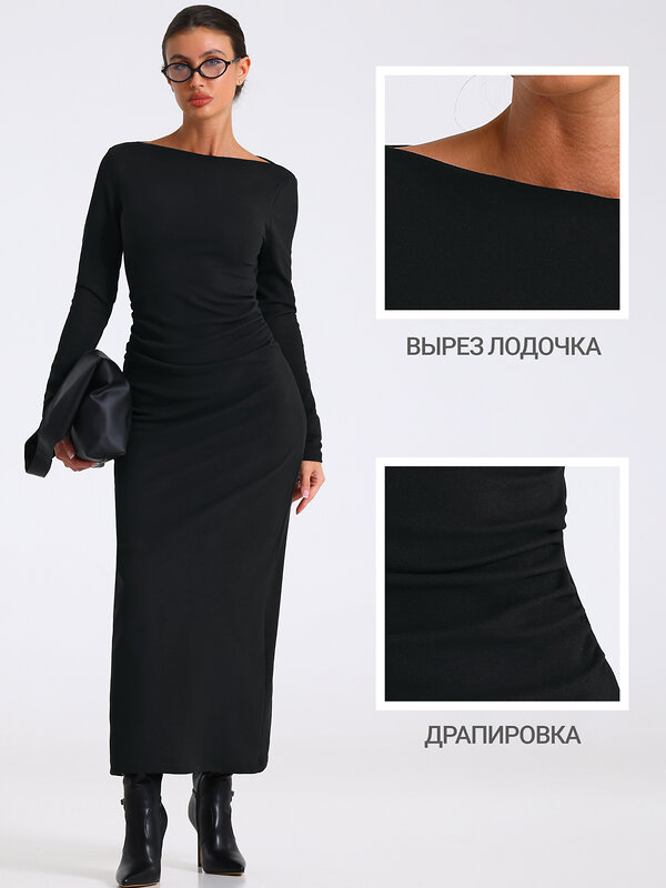 Апрель Платье 613557 1ЖПД5258303 черный
