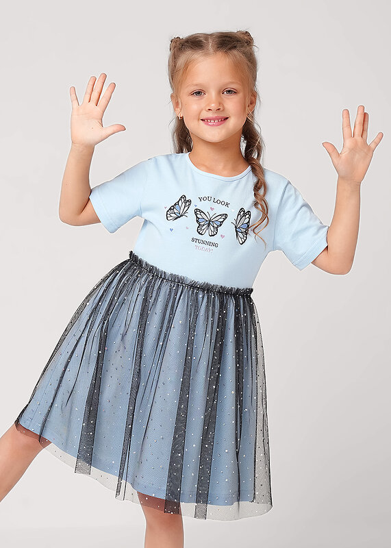 CLEVER Платье 613857 757224кд_п голубой