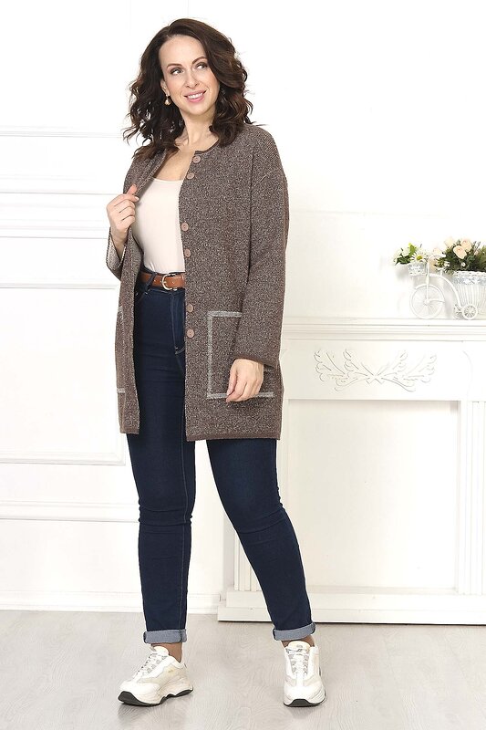 Ankoli Кардиган 97833 А-244 кофейный