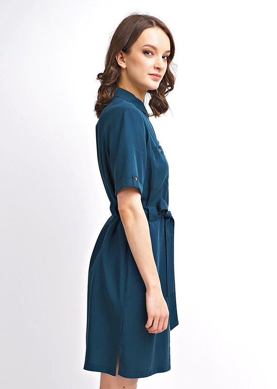 CLEVER Платье 100826 202373/4ти т.бирюзовый