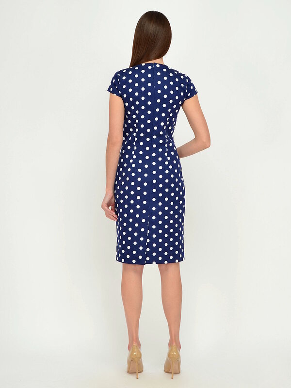 VISERDI Платье 101815 2739-гтск 450670 Синий/горох