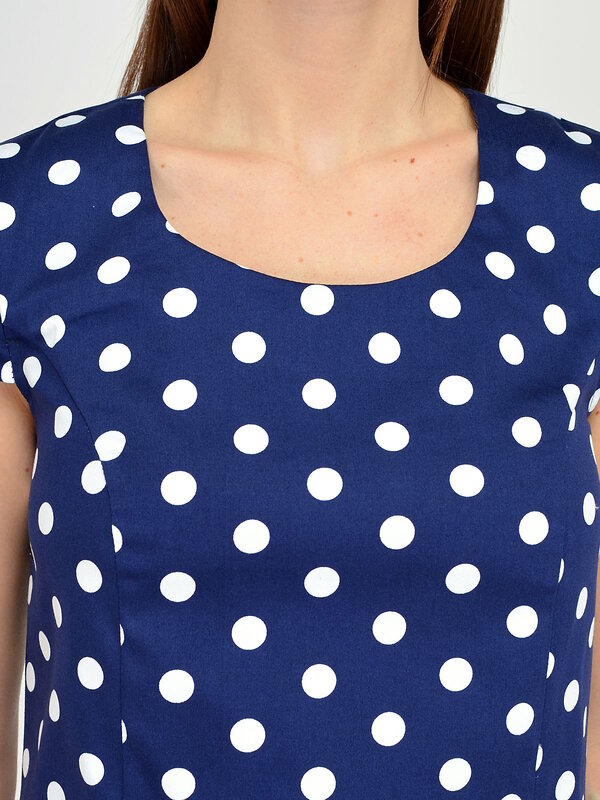 VISERDI Платье 101815 2739-гтск 450670 Синий/горох