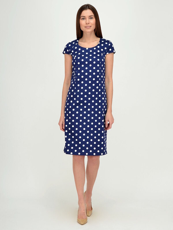 VISERDI Платье 101815 2739-гтск 450670 Синий/горох
