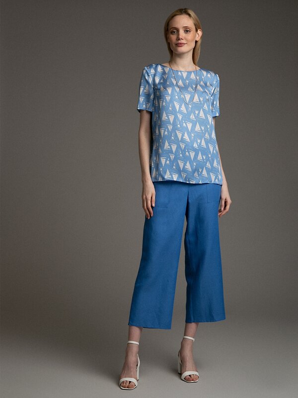 Emka Fashion Блузка 101970 B2532/marcus голубой