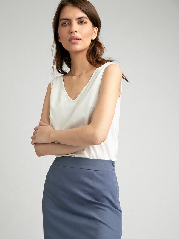 Emka Fashion Юбка 101971 S878/point голубой