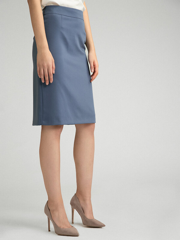 Emka Fashion Юбка 101971 S878/point голубой