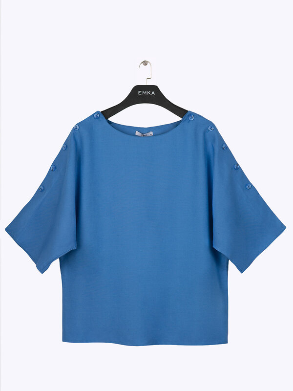 Emka Fashion Блузка 101974 B2526/parrot синий
