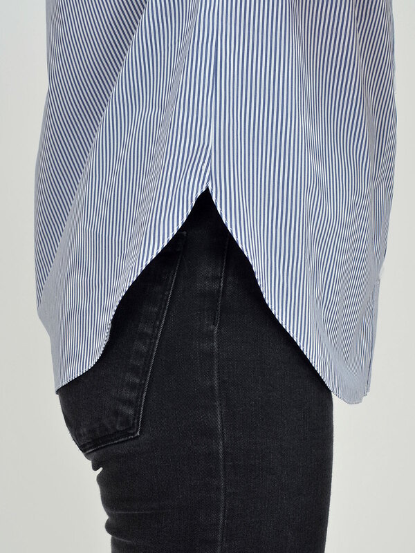 VISERDI Блузка 103594 10104-плс 250750 Полоска/синий